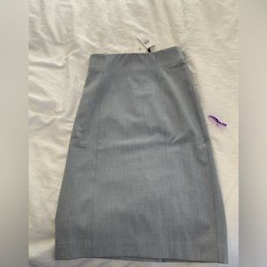 Ann Taylor NWT Suiting collection skirt Size 00 Curvy, Blue/Gray
